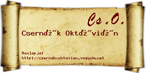 Csernák Oktávián névjegykártya